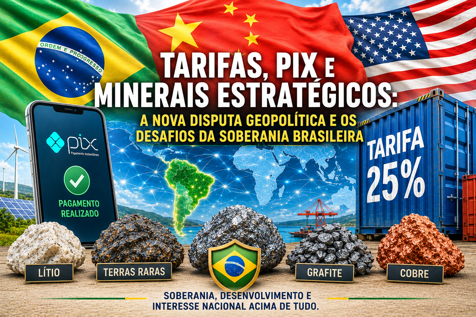 A recente decisão dos Estados Unidos de impor uma tarifa de 25% sobre determinados produtos brasileiros.........