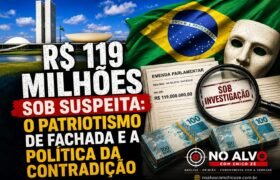R$ 119 MILHÕES SOB SUSPEITA: O PATRIOTISMO DE FACHADA E A POLÍTICA DA CONTRADIÇÃO